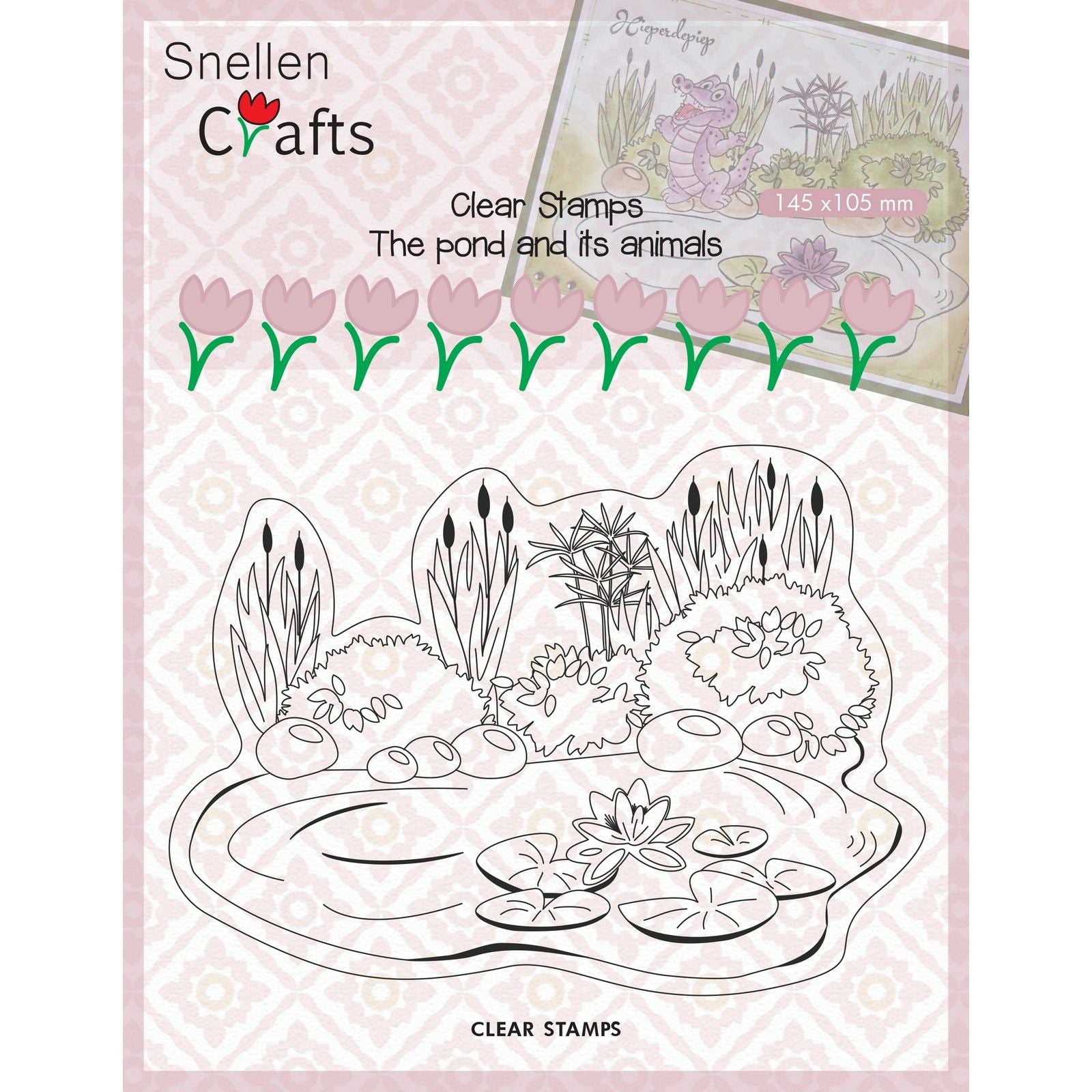 Nellie's choice • snellen crafts pond-life clear stamp pond