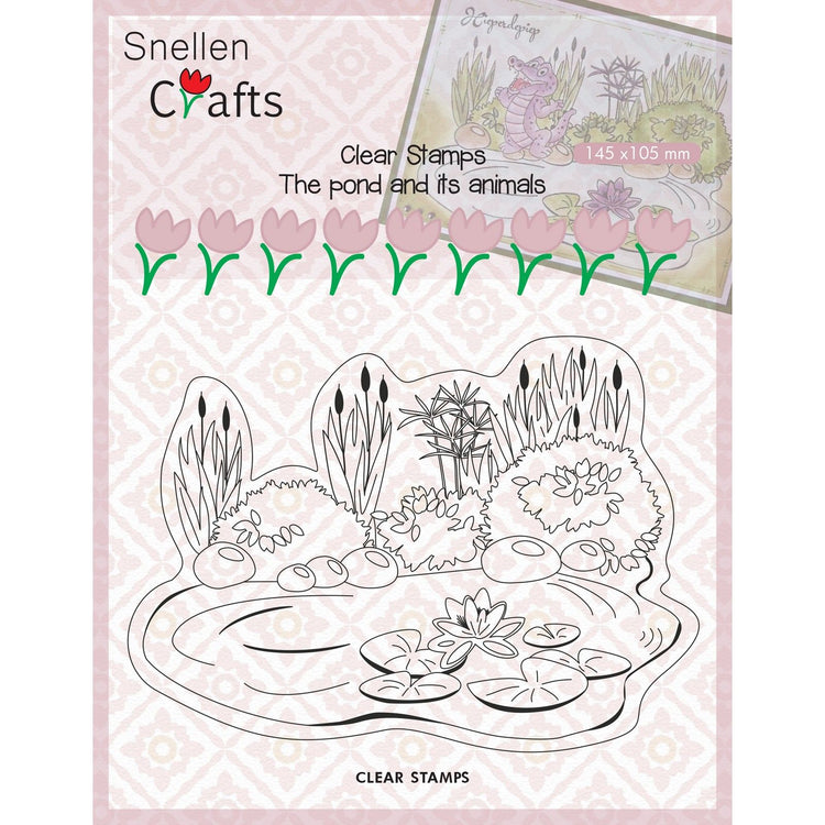 Nellie's choice • snellen crafts pond-life clear stamp pond