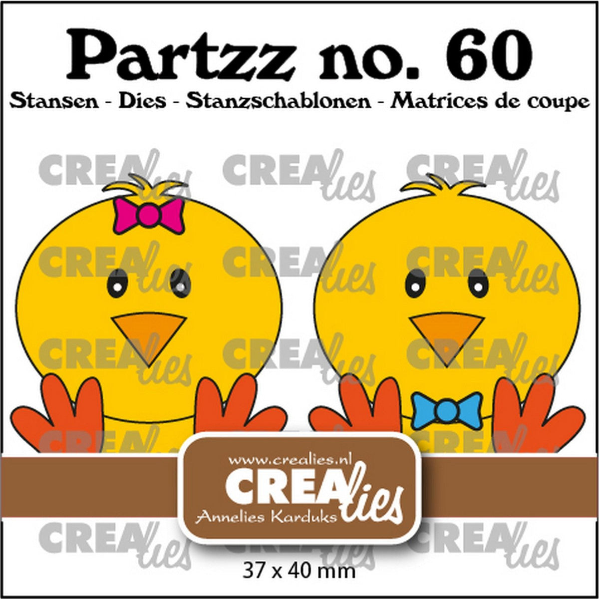 Crealies • partzz snijmal kuiken