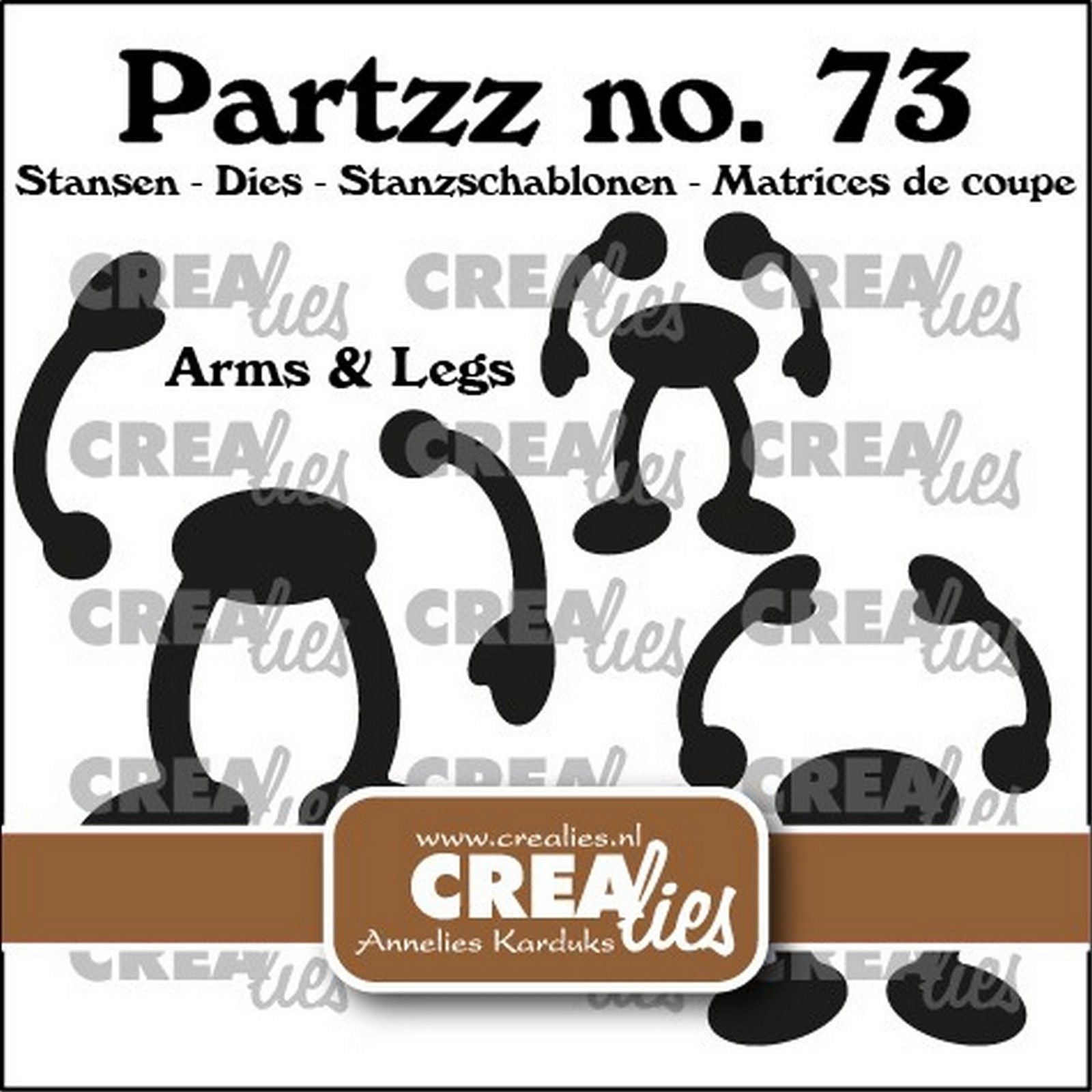 Crealies • partzz armen en benen voor fruit (3 maten)