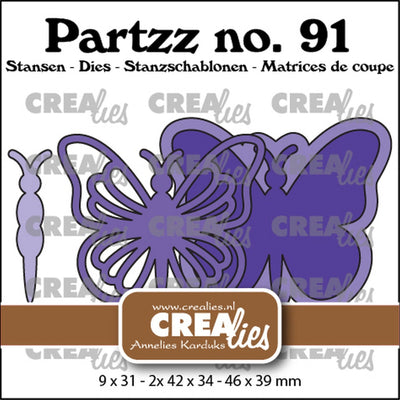 Crealies • snijmal vlinder a groot