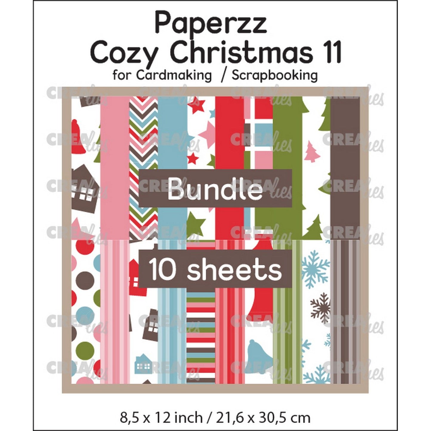 Crealies • paperzz cozy christmas (10x 1 vel)