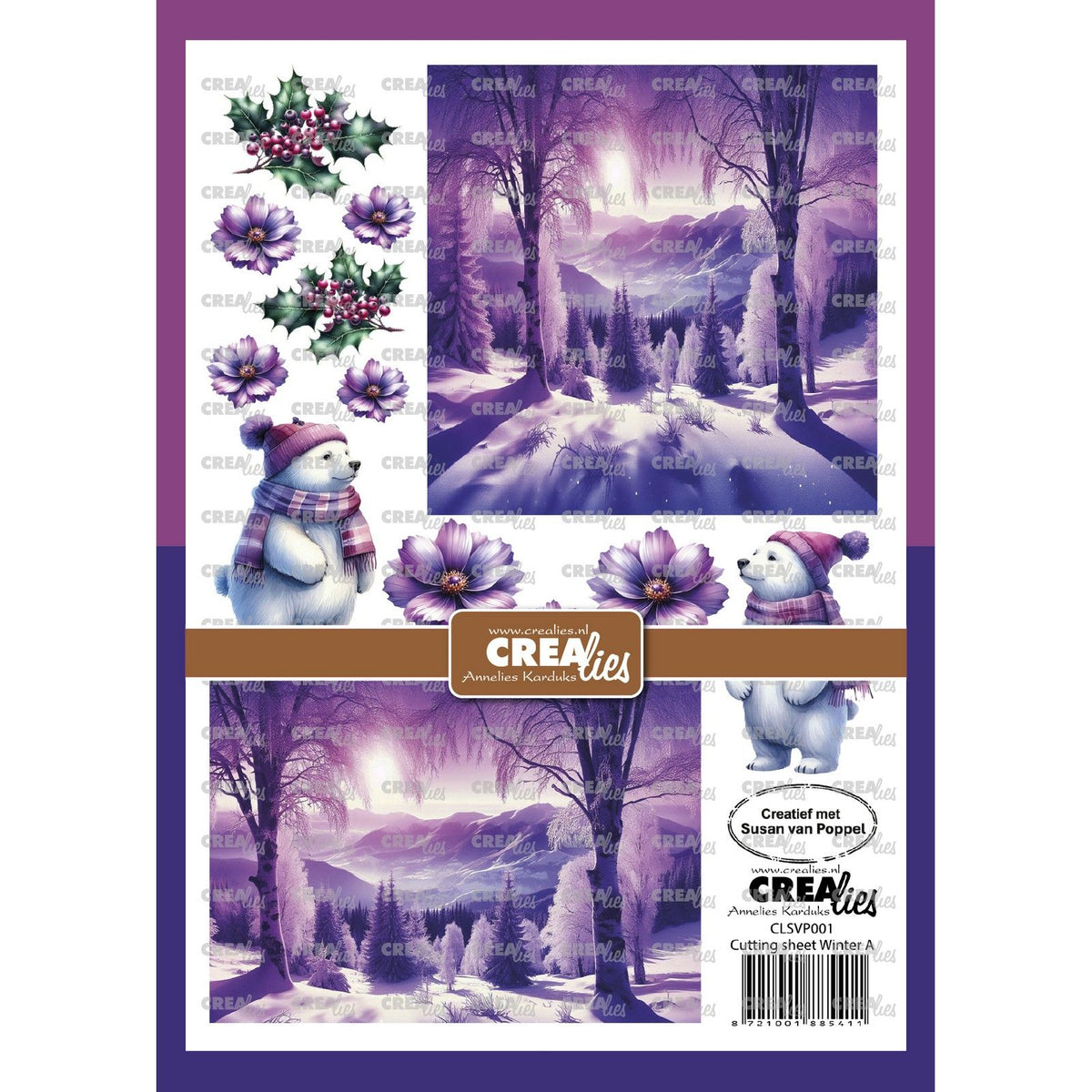 Crealies • knipvel winter a 8 vellen