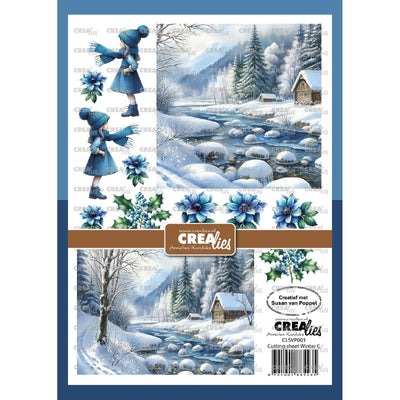 Crealies • knipvel winter c 8 vellen