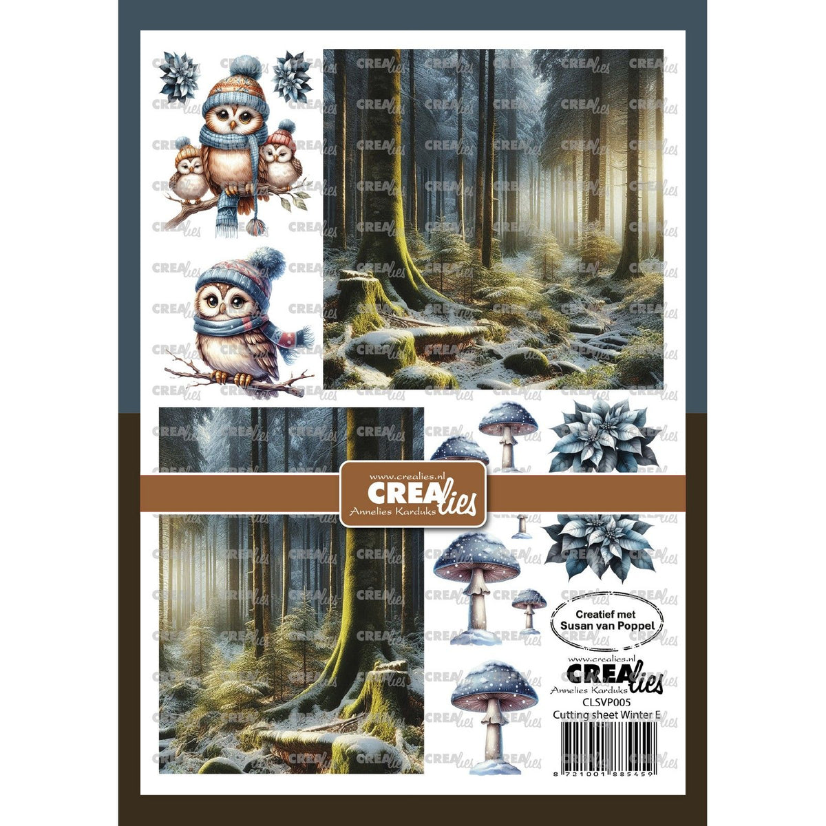 Crealies • knipvel winter e 8 vellen