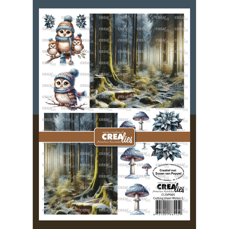 Crealies • knipvel winter e 8 vellen