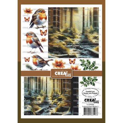 Crealies • knipvel winter f 8 vellen