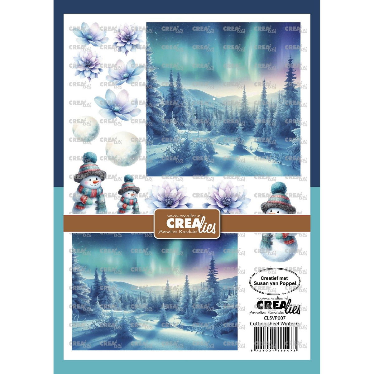Crealies • knipvel winter g 8 vellen