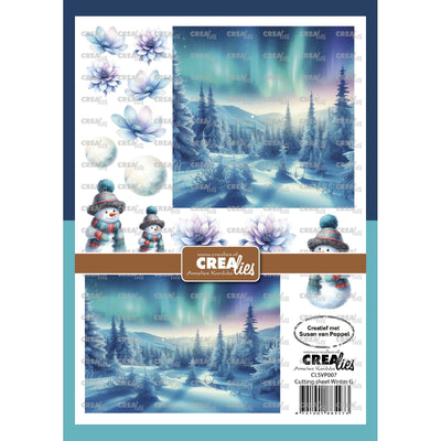 Crealies • knipvel winter g 8 vellen