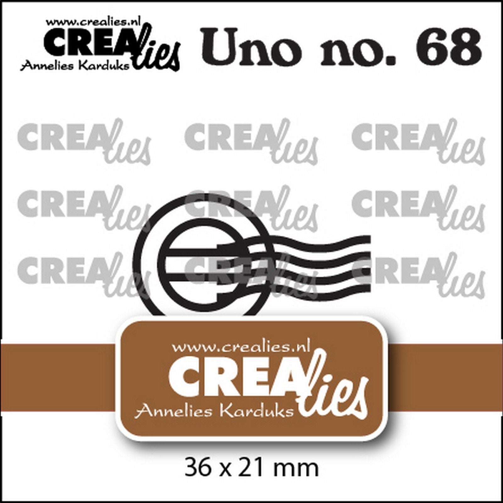 Crealies • uno stans poststempel middel