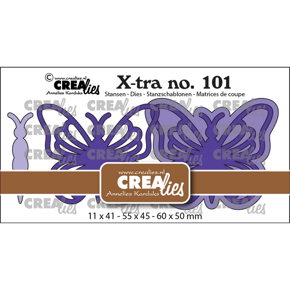 Crealies • snijmal vlinder a extra groot