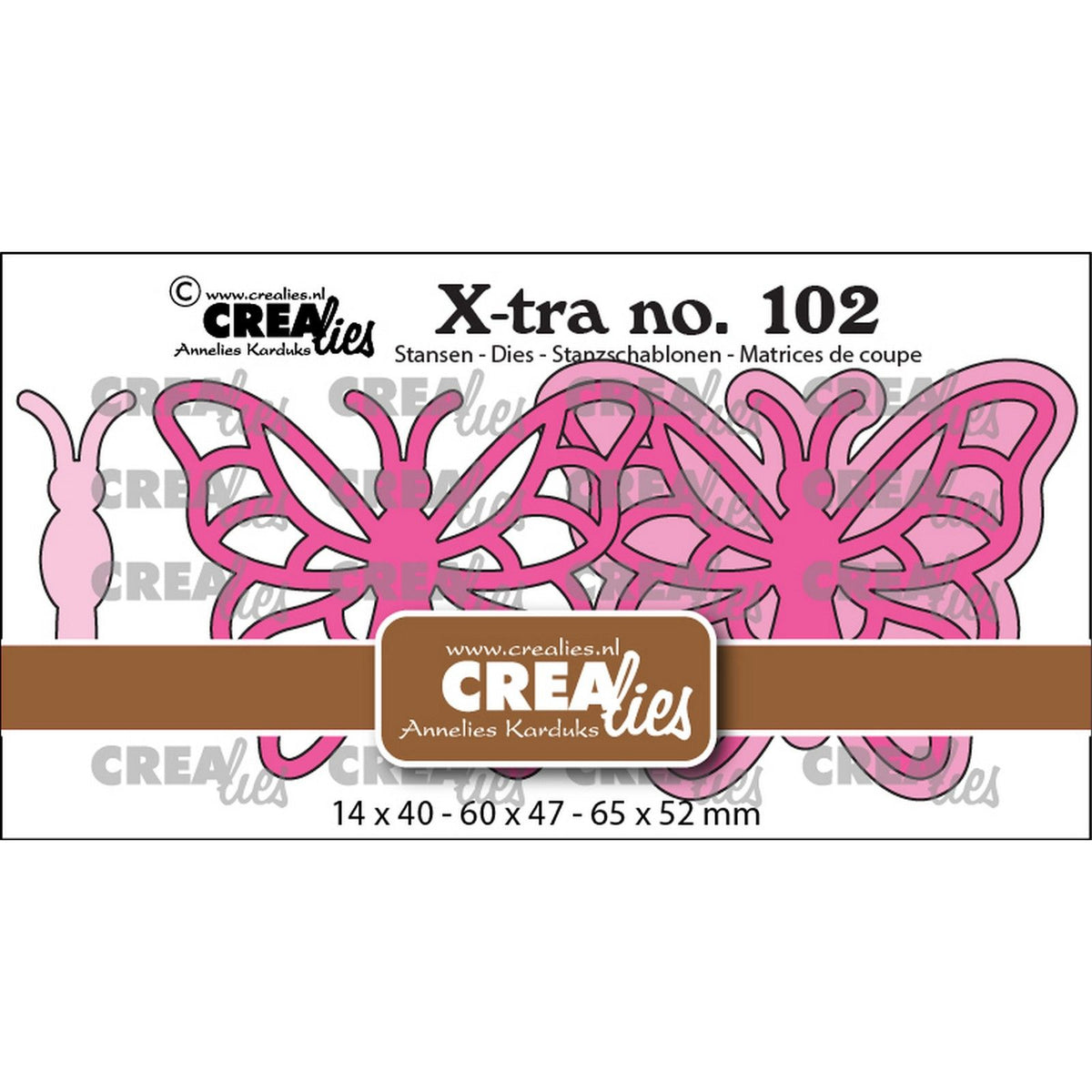 Crealies • snijmal vlinder b extra groot
