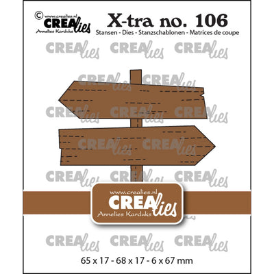 Crealies • x-tra snijmallen wegwijzerbordjes
