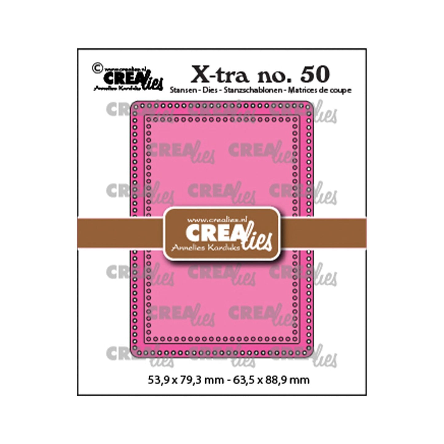Crealies • x-tra snijmal atc met kleine gaatjes