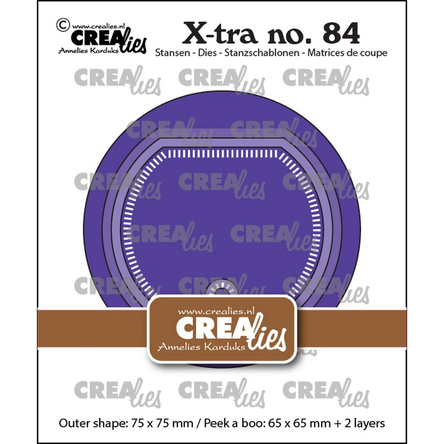 Crealies • xtra kiekeboe cirkel
