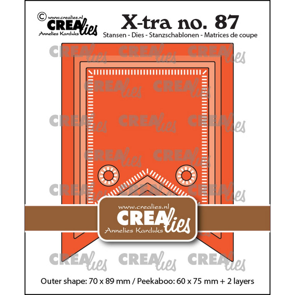 Crealies • xtra kiekeboe vaandel