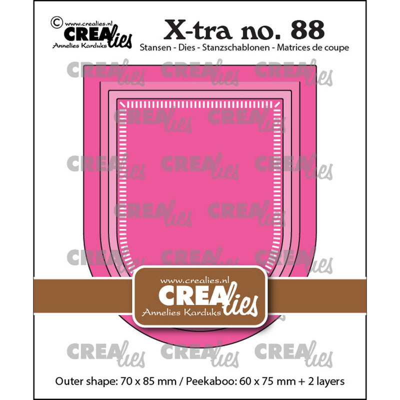 Crealies • xtra kiekeboe omgekeerde boog