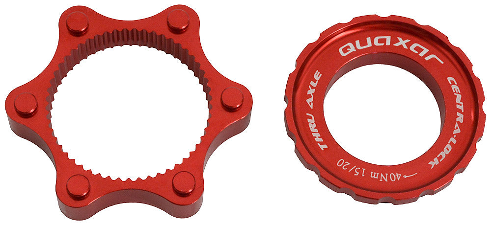 Quaxar cnc centerlock adapter for 15 20mm axle | rot