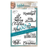 Coosa crafts • clear stempel #17 xmas wensen