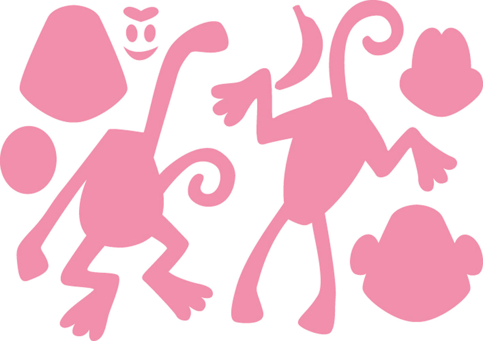 Marianne design • collectables snij- embosstencil eline's aap