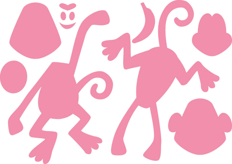 Marianne design • collectables snij- embosstencil eline's aap