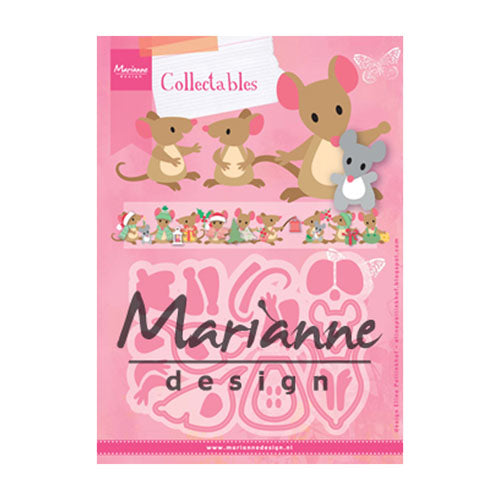 Marianne design • collectables snij- embosstencil eline's muizen familie