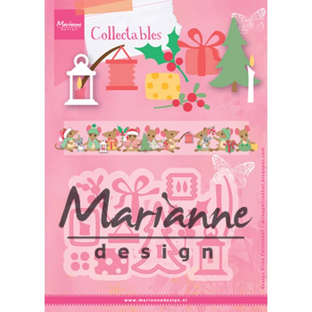 Marianne design • collectables snij- embosstencil eline's kerst decoratie