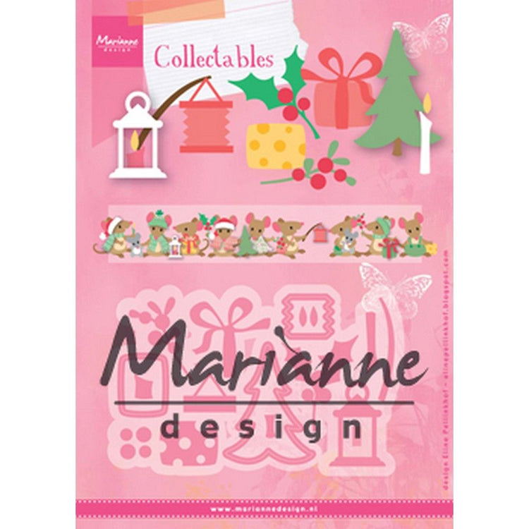 Marianne design • collectables snij- embosstencil eline's kerst decoratie