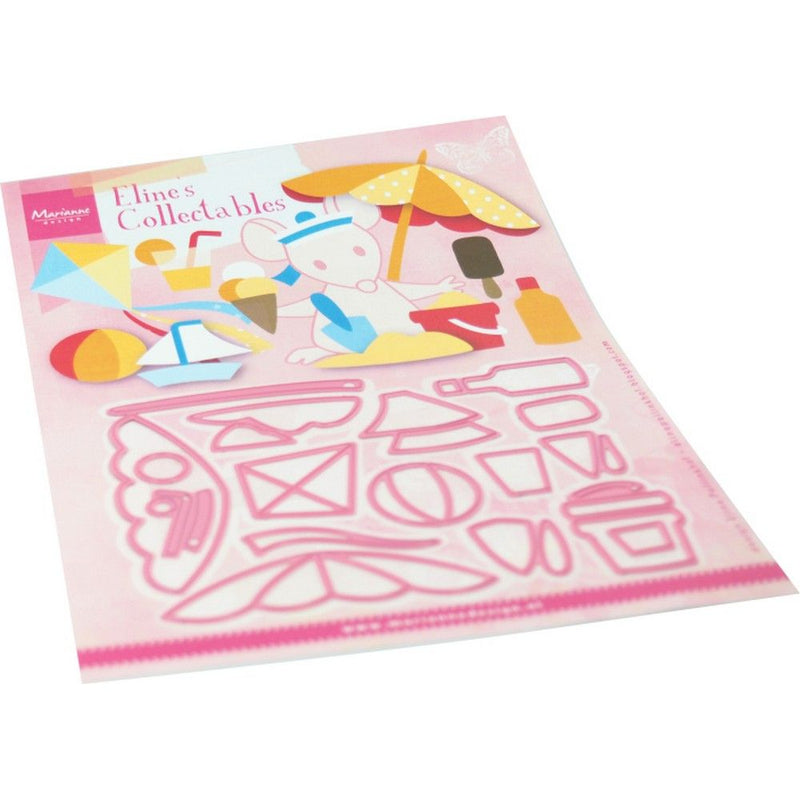 Marianne design • collectables snij- embosstencil eline's strand plezier