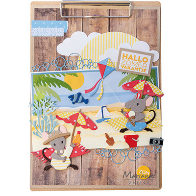 Marianne design • collectables snij- embosstencil eline's strand plezier