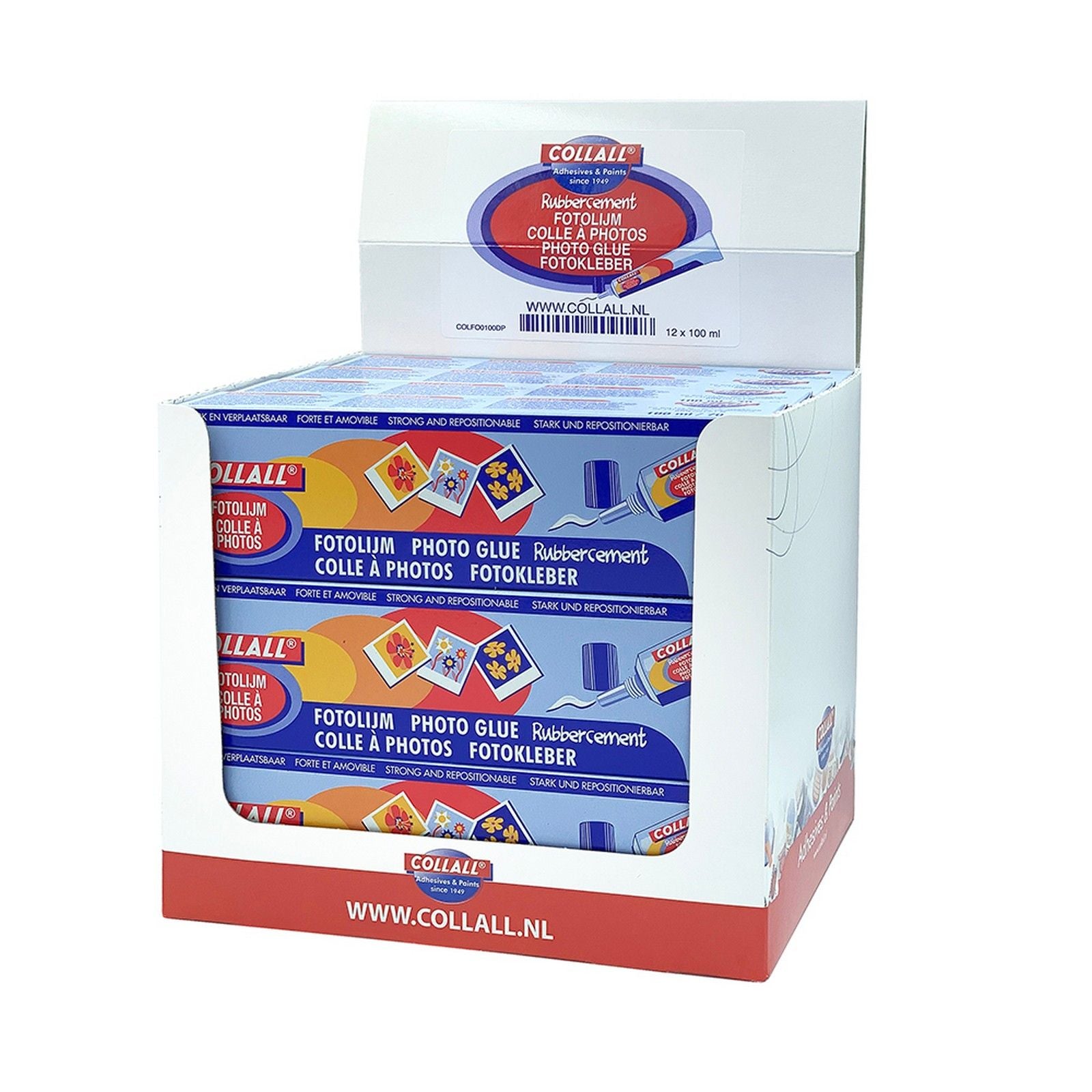 Collall • display fotolijm 12 flacons à 100ml