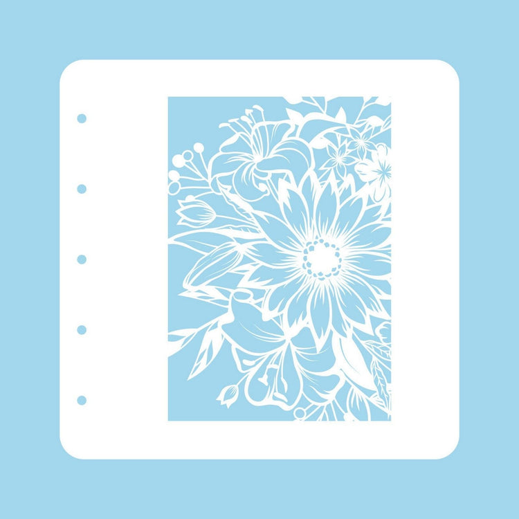 Nellie's choice • flowers a6 stencil for magnetic colour set flower-1
