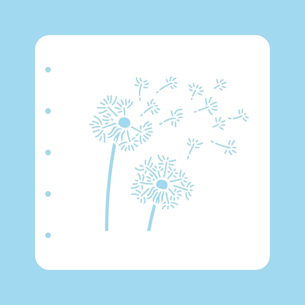 Nellie's choice • various a6 stencil dandelion