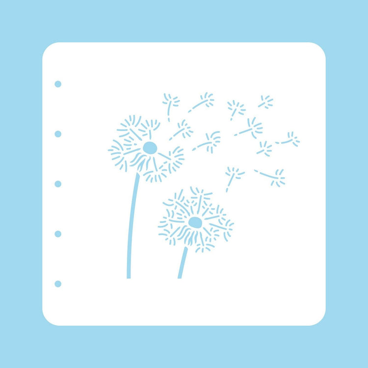 Nellie's choice • various a6 stencil dandelion