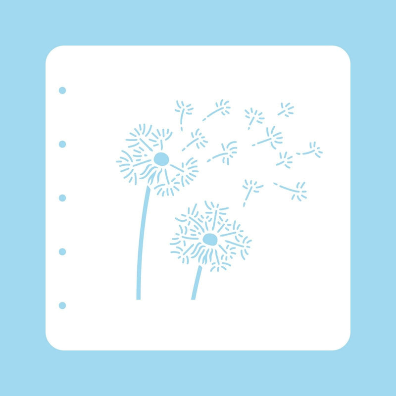 Nellie's choice • various a6 stencil dandelion