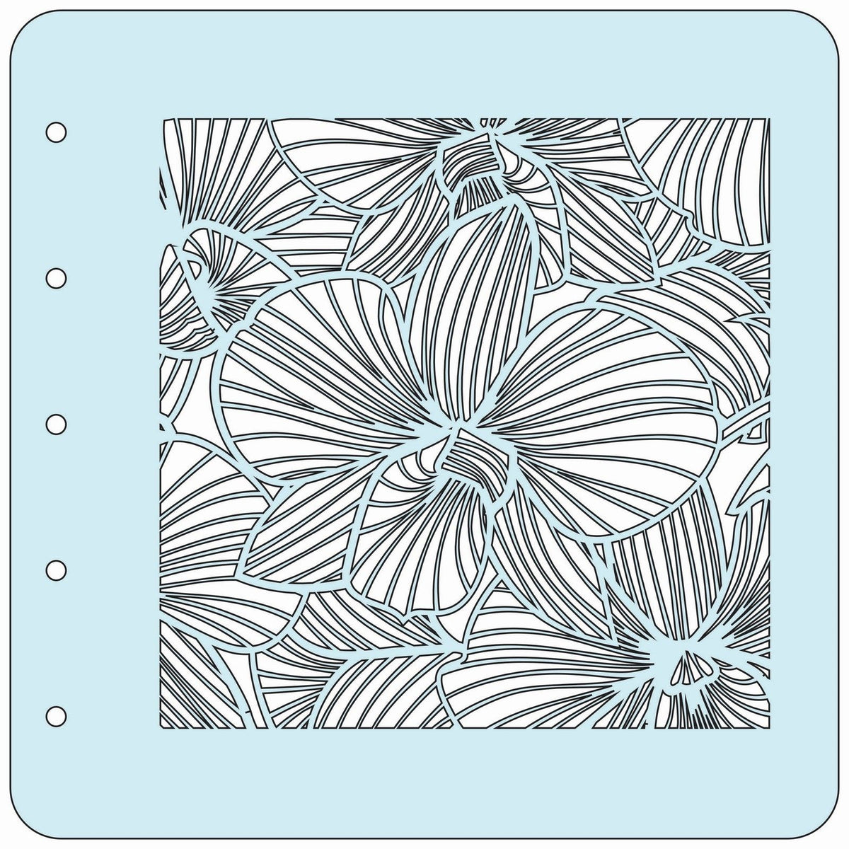 Nellie's choice • various a6 stencil flower-3
