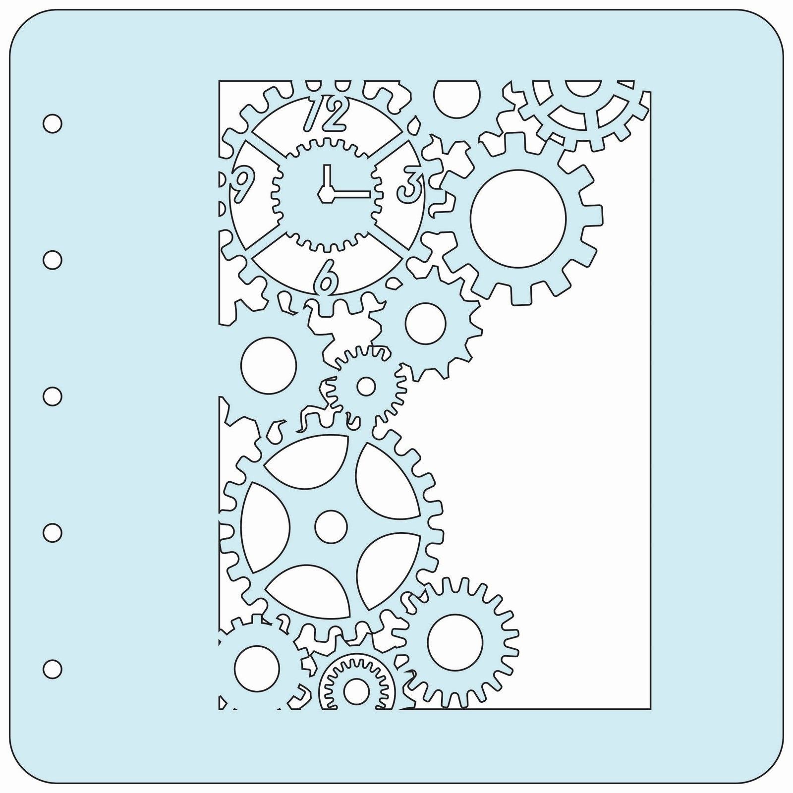 Nellie's choice • various a6 stencil clock