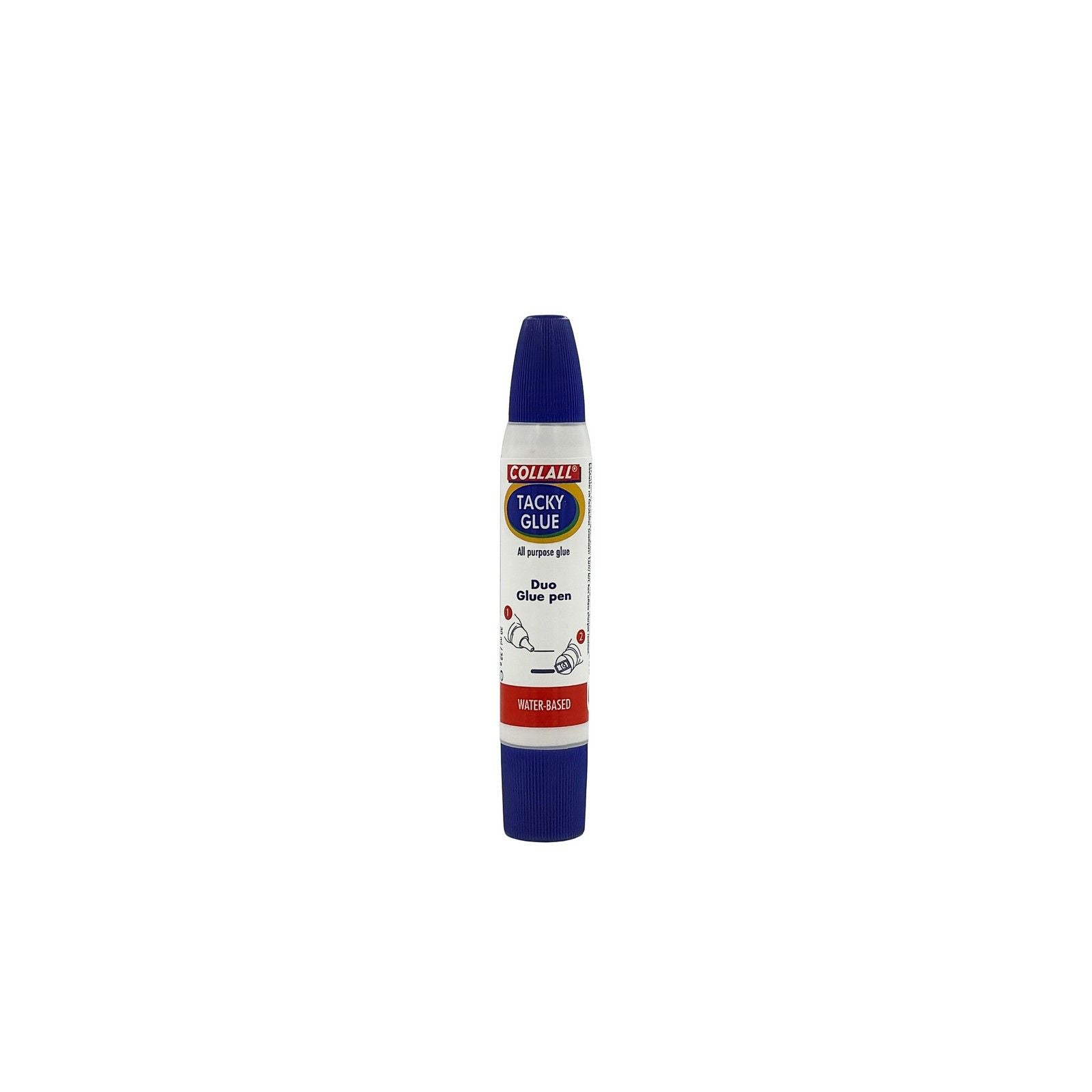 Collall • lijmpen duo-dop tacky-glue wit 30ml