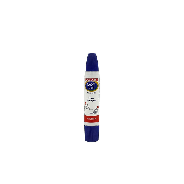Collall • lijmpen duo-dop tacky-glue wit 30ml