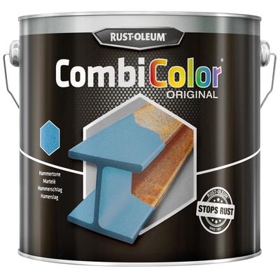 Rust-oleum combicolor metaalverf zwart hamerslag 0.75ltr