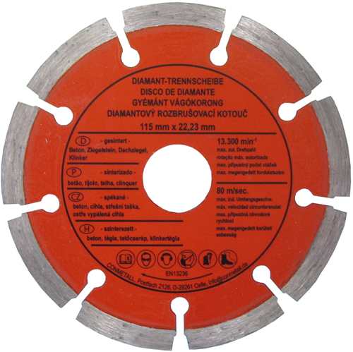 Con:p diamantslijpschijf beton 115mm - b23120
