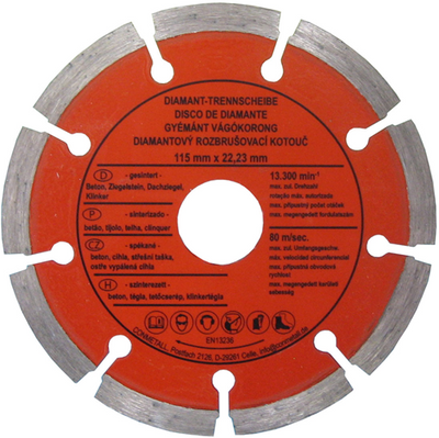 Con:p diamantslijpschijf beton 115mm - b23120