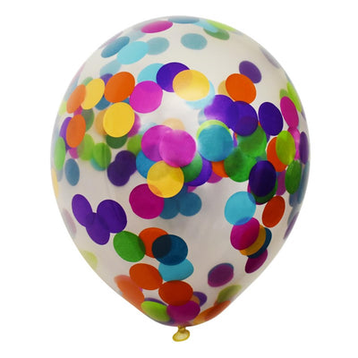 Ballon confetti 6 stuks 30 cm | 5 stuks
