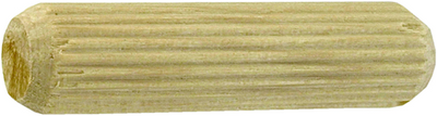 Connex houten deuvel geribbeld 8x40 40st - com900102