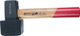 Connex moker 1250g met gummi kap hout - cox622250