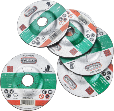 Connex set 5x slijpschijf steen 125mm - cox938016