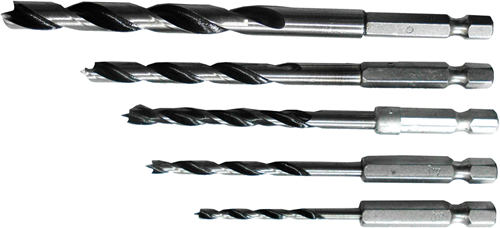 Connex set houtboren 3-8mm 6k 5dlg rood - cox978305