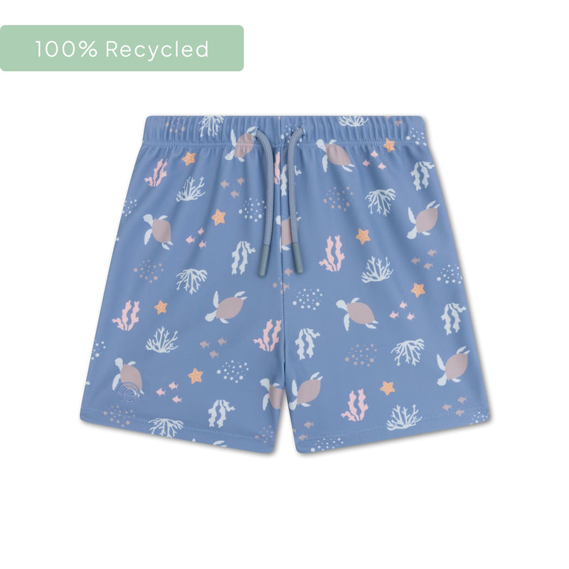 Coral bliss | meerkleurige uv zwemboxer jongens