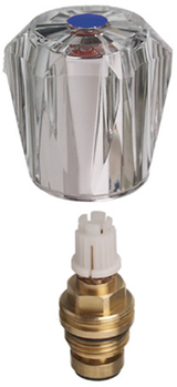 Cornat kraanbovenstuk acryl 1 2 blauw ac - tec302401 - afbeelding 1