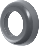 Cornat rozet 40x75mm kunststof sifon gr - tec353000r - afbeelding 1